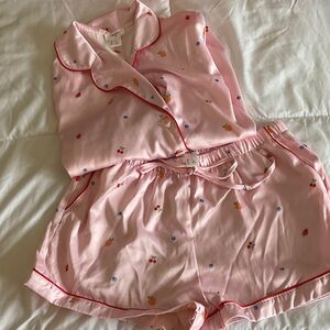 Pajamas with Fruit Print